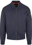 Urban Classics Herren Jacke - Basic Bomber Jacket, Bomberjacke mit aufgesetzter