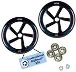 HUDORA Ersatzrollenset schmal - 2 PU gegossene Ersatzrollen f&uuml;r HUDORA BigWheel 205