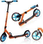 Best Sporting Scooter Erwachsene I klappbarer Roller mit St&auml;nder I blau - orange I