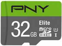 PNY Elite microSDHC-Speicherkarte 32GB + SD-Adapter, 100MB/s...