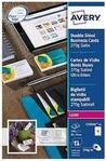 Avery C 32026&ndash;25-cartes Visitenkarten doppelseitig Satin 32026&ndash;25 250 Karten (C)