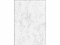 SIGEL DP396 Hochwertiger marmorierter Karton / Marmor-Papier / Urkundenpapier grau,