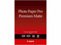 Canon Fotopapier PM-101 Premium matt - DIN A3, 20 Blatt (210 g/qm) für