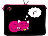 Kitty to Go LS143-17 Designer Laptop Tasche 17 Zoll Notebook Sleeve Hülle