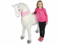 Pink Papaya Giant XXL Kinder Spielpferd zum Reiten Luna 125 cm | Plüschpferd |...