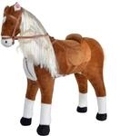 XXL Pl&uuml;schpferd 105cm - ELSA, das riesige Reitpferd f&uuml;r Kinder, tolles Stehpferd
