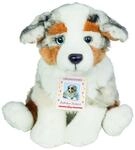 Teddy Hermann 91935 Hund Australian Shepherd Welpe 22 cm, Kuscheltier, Kuscheltier