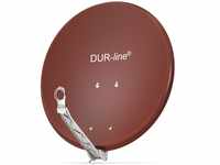 DUR-line Select 60cm x 65cm Alu Satelliten-Schüssel Rot [ Test SEHR GUT *]...