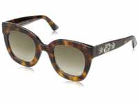 Gucci Damen GG0208S 003 Sonnenbrille, Braun (3/Brown), 49