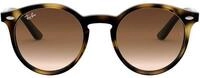 Ray-Ban Unisex-Kinder 9064s Sonnenbrille, Braun (Shiny Havana/Brown Gradient), 44