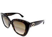 Gucci Unisex &ndash; Erwachsene GG0327S-002-52 Sonnenbrille, Dunkel Havana, 52