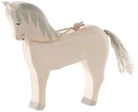 Ostheimer 11116 Pferd Wei&szlig; aus Holz H&ouml;he 14,5cm Serie Familie & Bauernhof Reiterhof
