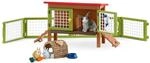 Schleich Farm World | Kaninchenstall 42420 | Set mit Figuren, vielen Funktionen und
