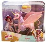 Simba 109480092 - Mia and Me Einhorn Kyara, mit beweglichen Fl&uuml;geln, Haarclips und
