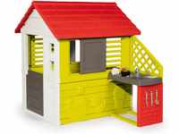 Smoby – Natur Haus - Spielhaus für Kinder für drinnen und draußen, mit...