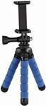 Hama Ministativ Flex f&uuml;r Smartphone und GoPro, 14 cm, Blau, Schwarz, Blau