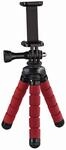 Hama Mini-Stativ Flex f&uuml;r Smartphone und GoPro, 14 cm, Rot