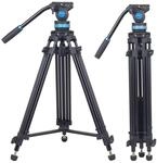 SIRUI Video Tripod Stativ SH15,Aluminium Travel Videostativ mit 360&deg;Fluidkopf,155cm,