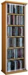 VCM Regal DVD CD Rack Medienregal Medienschrank Aufbewahrung Holzregal Standregal