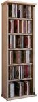 VCM CD Regal Holz Vetro | platzsparender CD Schrank mit Glast&uuml;ren f&uuml;r 150 CDs oder