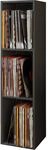 VCM Holz Schallplatten Regal | Stand Regal mit 3 F&auml;cher f&uuml;r 100 Schallplatten 
