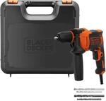 BLACK+DECKER 710W 1-Gang Schlagbohrmaschine (13mm Schnellspannbohrfutter, konstanter