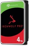 Seagate IronWolf Pro, NAS interne Festplatte 4TB HDD, 3.5 Zoll, 7200 U/Min, CMR, 128