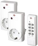 Brennenstuhl Funkschalt-Set RCS 1000 N Comfort, 2er Funksteckdosen Set (Funksteckdose
