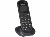 Maxcom MM35D Kabelloses Mobiltelefon mit großen Tasten, 2G, für Büro, Schwarz