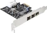 Delock PCI Express Karte - 1x Firewire A/2x Firewire B, 89153