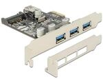 Delock PCI Express Karte > 3 x extern + 1 x intern USB 3.0 Typ-A Buchse