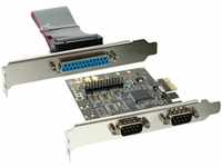 InLine 76622C Schnittstellenkarte, 2x 9pol seriell + 1x 25pol parallel, PCIe