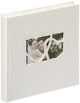 walther design Fotoalbum weiss 28 x 30,5 cm Leineneinband, Hochzeitsalbum Sweet Heart