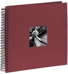 Hama Fotoalbum Jumbo 36x32 cm (Spiral-Album mit 50 schwarzen Seiten, Fotobuch mit