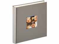 walther design Fotoalbum grau 30 x 30 cm mit Cover-Ausstanzung, Fun FA-208-X