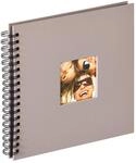 walther design Fotoalbum grau 26 x 25 cm Spiralalbum mit Cover-Ausstanzung, Fun