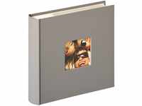 walther design Fotoalbum grau 200 Fotos 10 x 15 cm Memo-Einsteckalbum mit