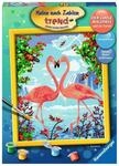 Ravensburger Malen nach Zahlen 28901 - Flamingo Love - Perfektes Malergebnis durch
