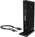 ICY BOX Laptop Docking Station (11-in-1) f&uuml;r 2 Monitore (1x HDMI und 1x DVI), 6x USB