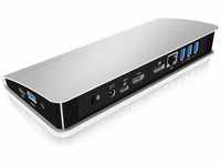 ICY BOX USB-C Docking Station mit Netzteil für Notebook und MacBook, Power...