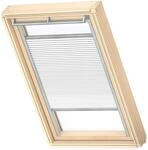 VELUX Original Wabenplissee, PK08, Wei&szlig;, mit Grauer F&uuml;hrungsschiene