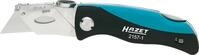 HAZET Klappmesser 2157-1 inklusive Ersatzklingen - Cutter-Messer mit Komfortgriff und