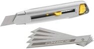 Stanley 7-10-018 "Interlock Snap Off Knife mit 5 Hartmetallklingen, grau / gelb, 18
