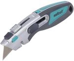 wolfcraft Dual Trapezklingenmesser 4106000 &ndash; Scharfe Trapezklinge f&uuml;r Hand- und