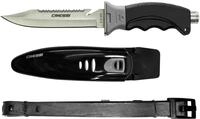 Cressi Borg Taschenmesser,schwarz, RC559100 (Hochwertigen Japanischem Stahl)