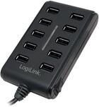 LogiLink UA0125 - USB 2.0 Hub, 10-Port mit EIN/AUS Schalter