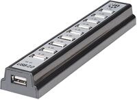 Manhattan Hi-Speed USB 2.0 Desktop Hub ( 10 Ports Stromversorgung &uuml;ber USB...