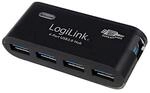 LogiLink USB 3.0 Hub 4-Port mit 5V/2A Netzteil schwarz