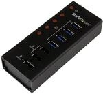 StarTech.com 4 Port USB 3.0 Hub plus 3 Ladeanschl&uuml;ssen (2x 1A & 1x 2A) -