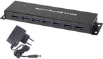 Renkforce RF-3955359 USB-Hub 7 Port USB-A USB 3.0 5 GBit/s zur Wandmontage,